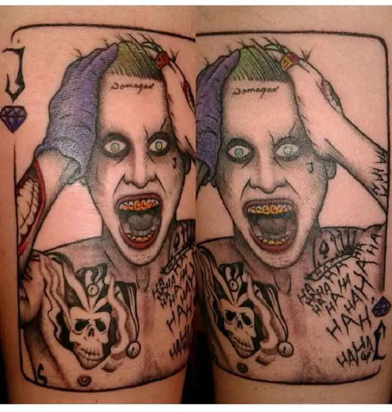 Joker Damaged Tattoo 2