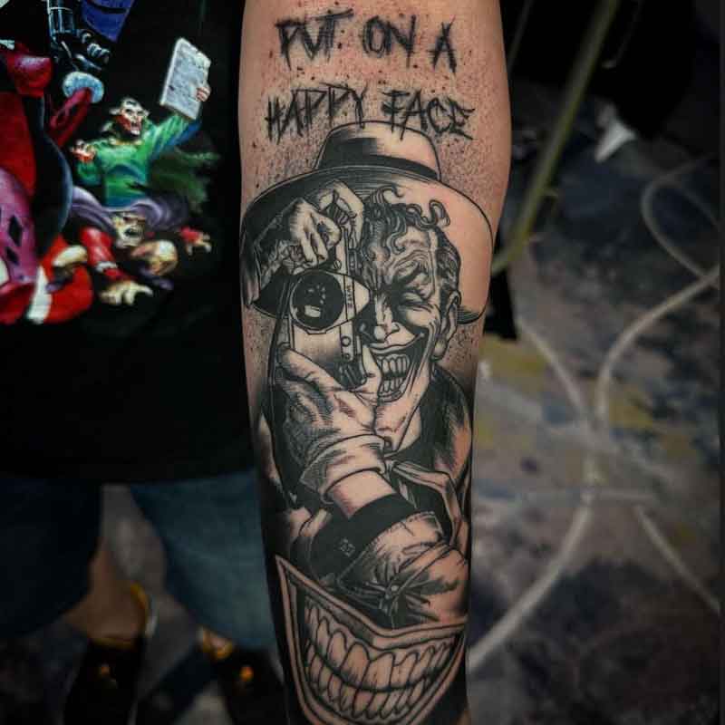 Joker Forearm Tattoo 1