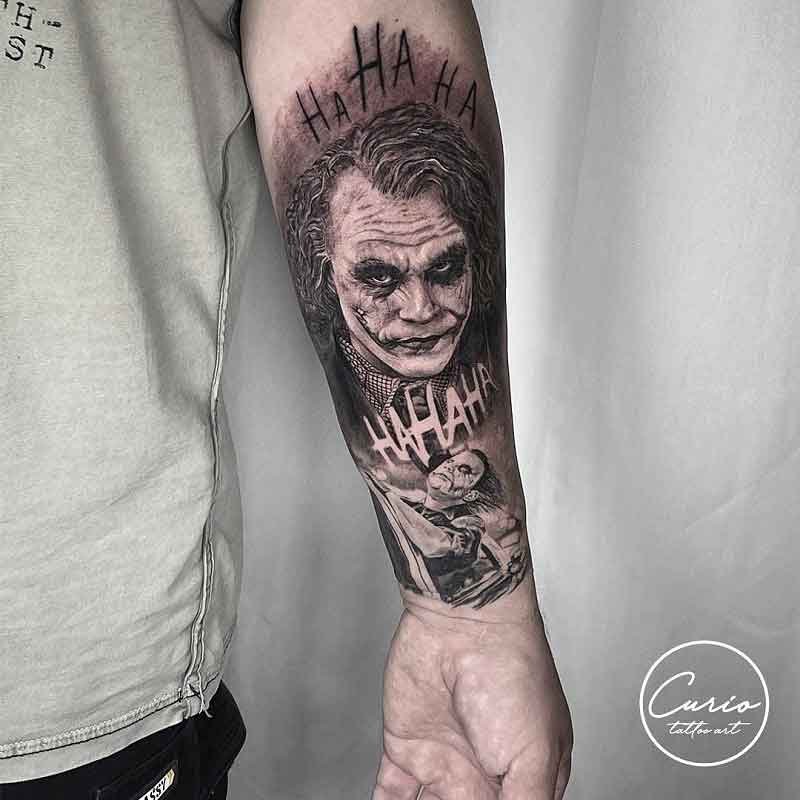Joker Forearm Tattoo 2