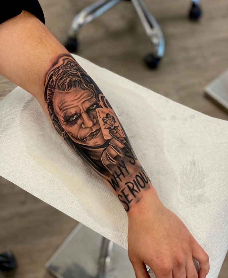 Joker Forearm Tattoo 3