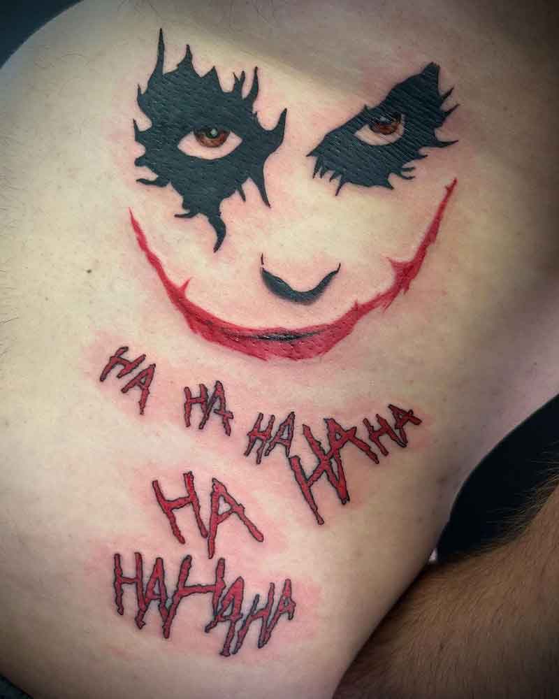 Joker Hahaha Tattoo 3