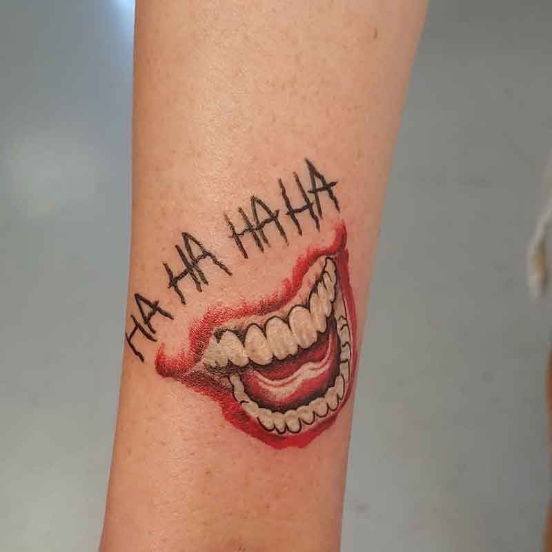Joker Mouth Tattoo 2