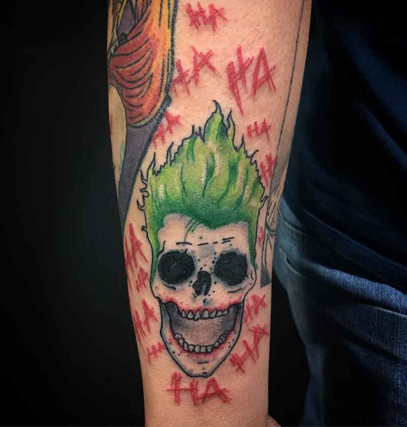Joker Skull Tattoo Designs 3