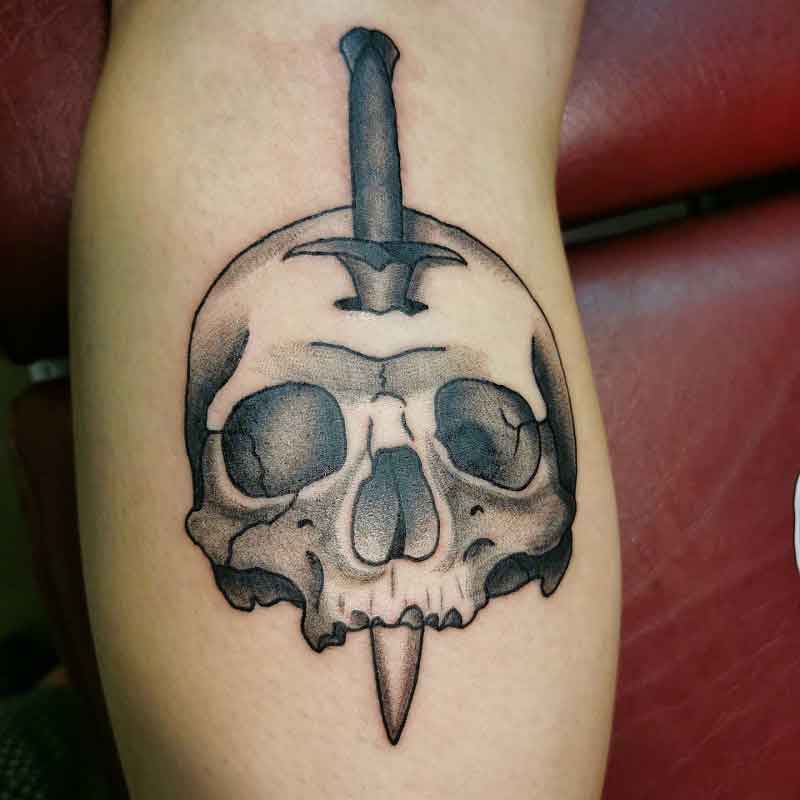 Knife Flash Tattoo 1