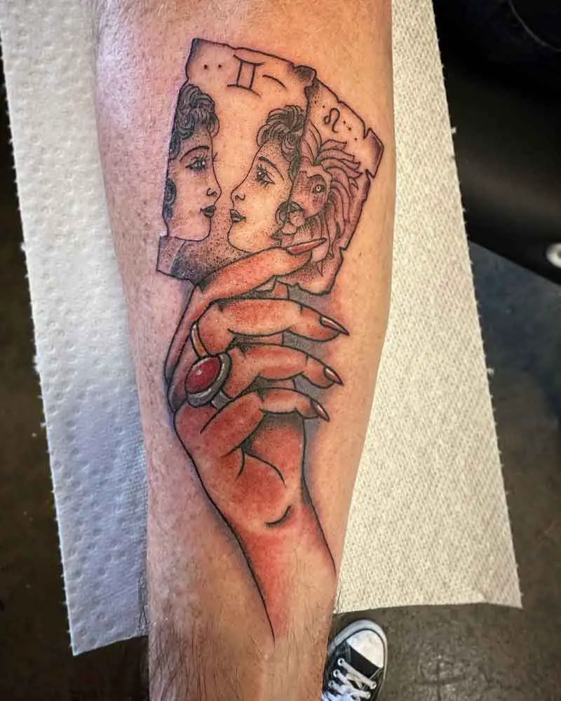 Leo Gemini Tattoo 1