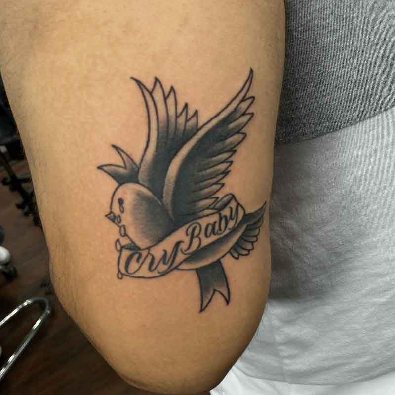 Lil Peep Bird Tattoo 2