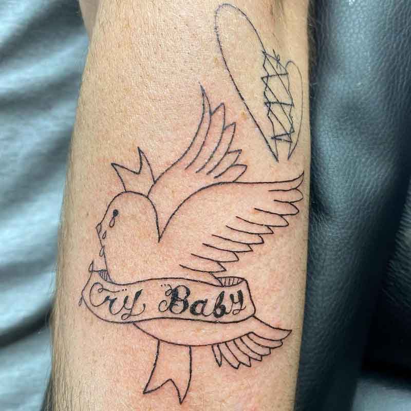 Lil Peep Bird Tattoo 3