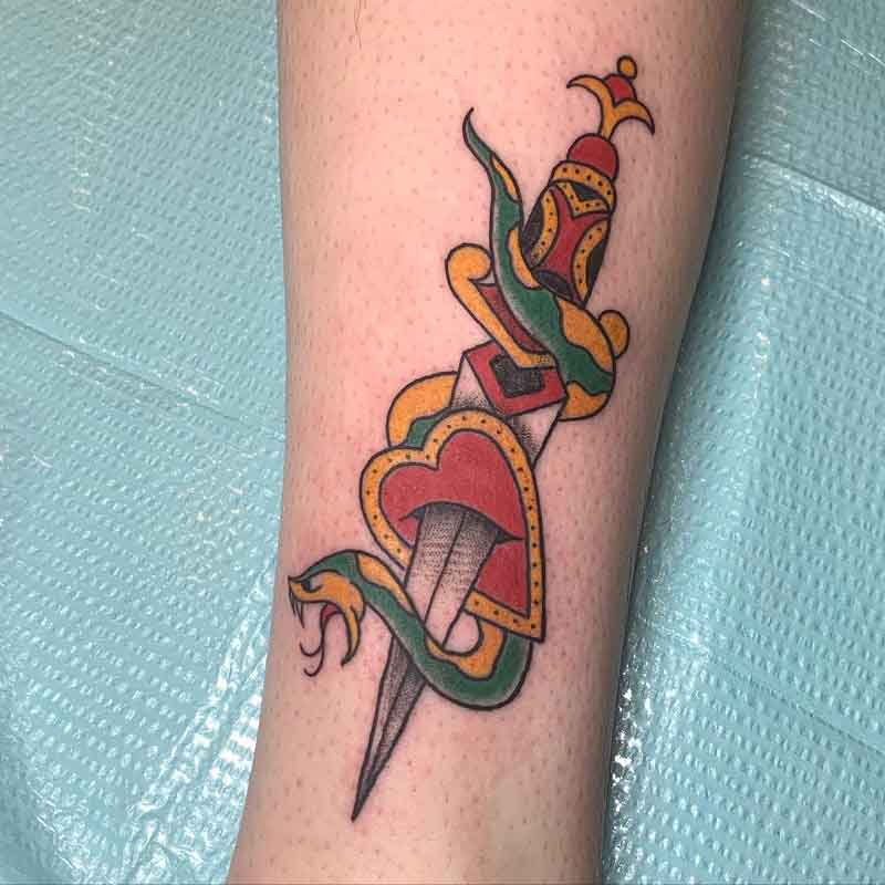 Lucky Dagger Tattoo 1