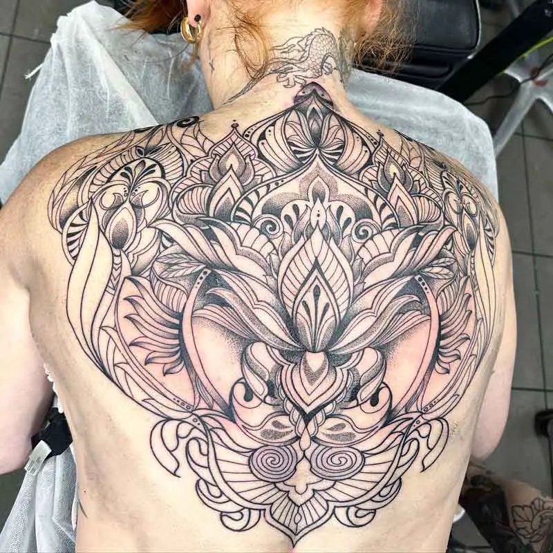 Mandala Back Tattoo 1