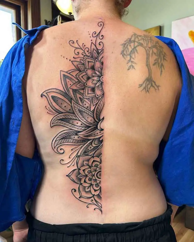 Mandala Back Tattoo 2