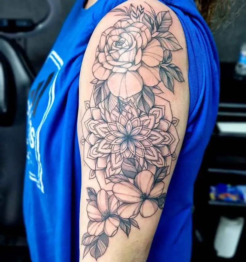 Mandala Flower Tattoo 3
