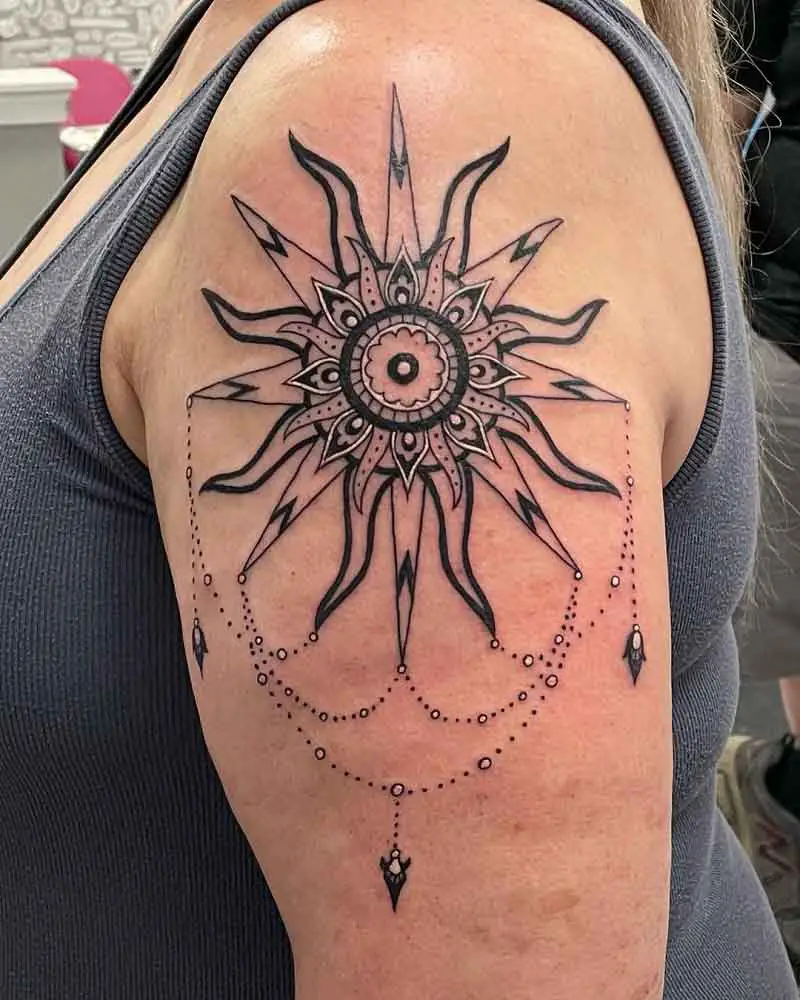 Mandala Sun Tattoo 1