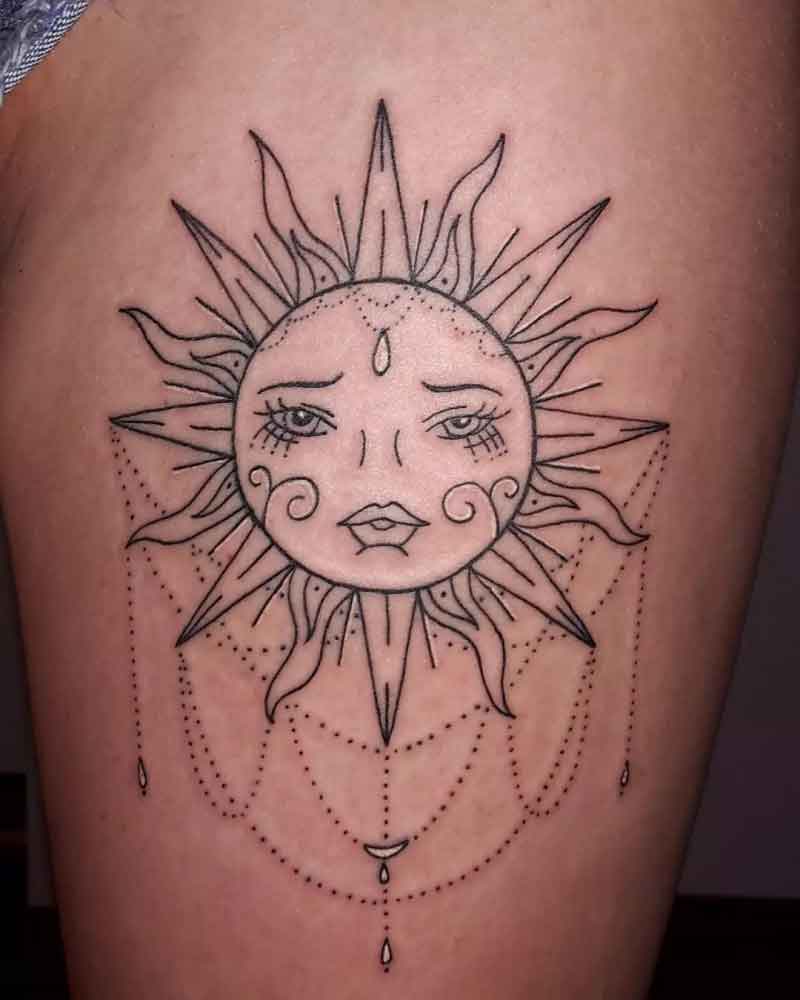 Mandala Sun Tattoo 2
