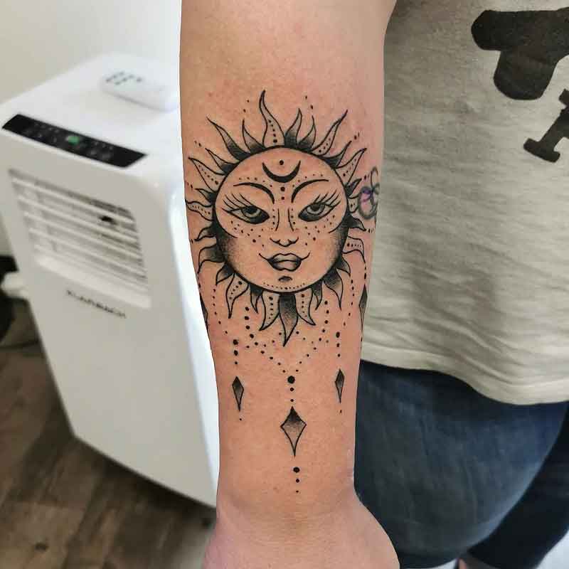 Mandala Sun Tattoo 3