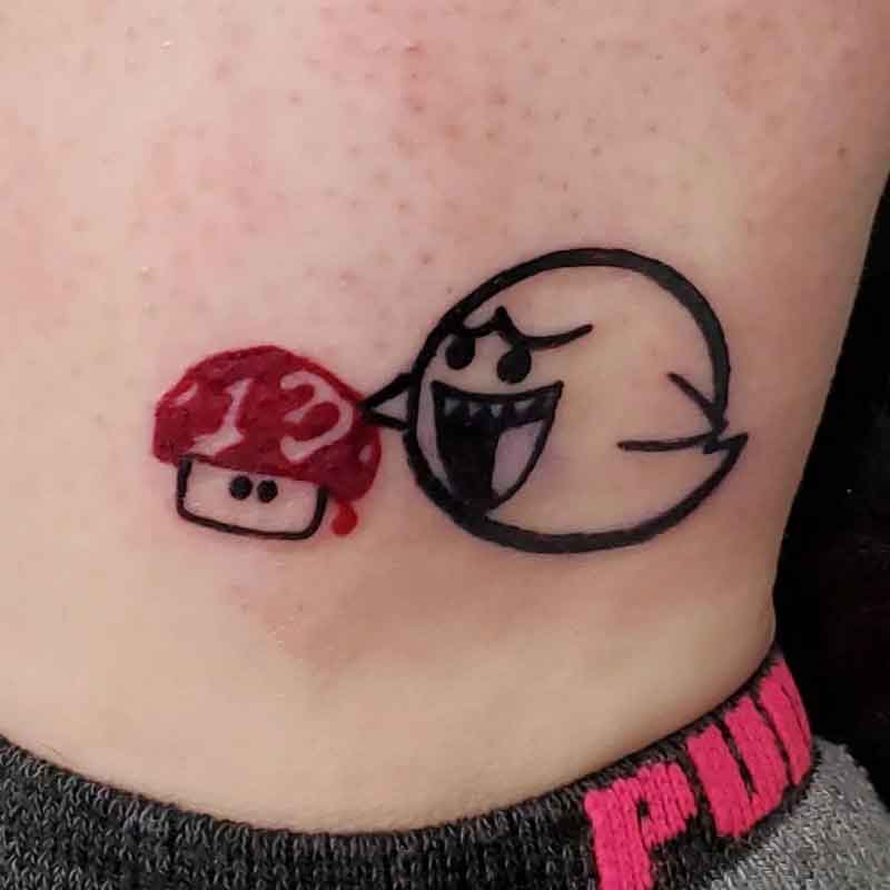 Mario Mushroom Tattoo 3