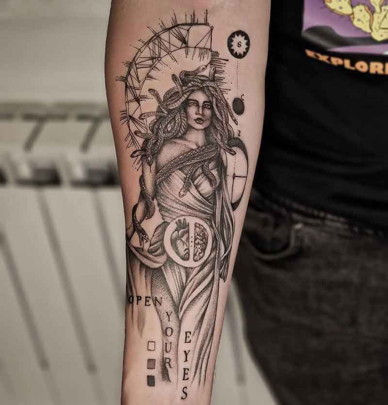 Medusa Sleeve Tattoo 2