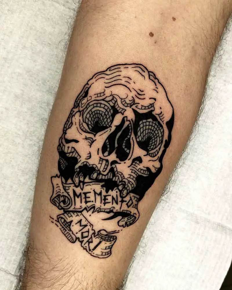 Memento Mori Skull Tattoo 3