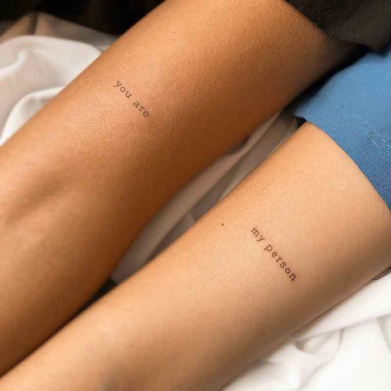 Minimalist Best Friend Tattoos 2