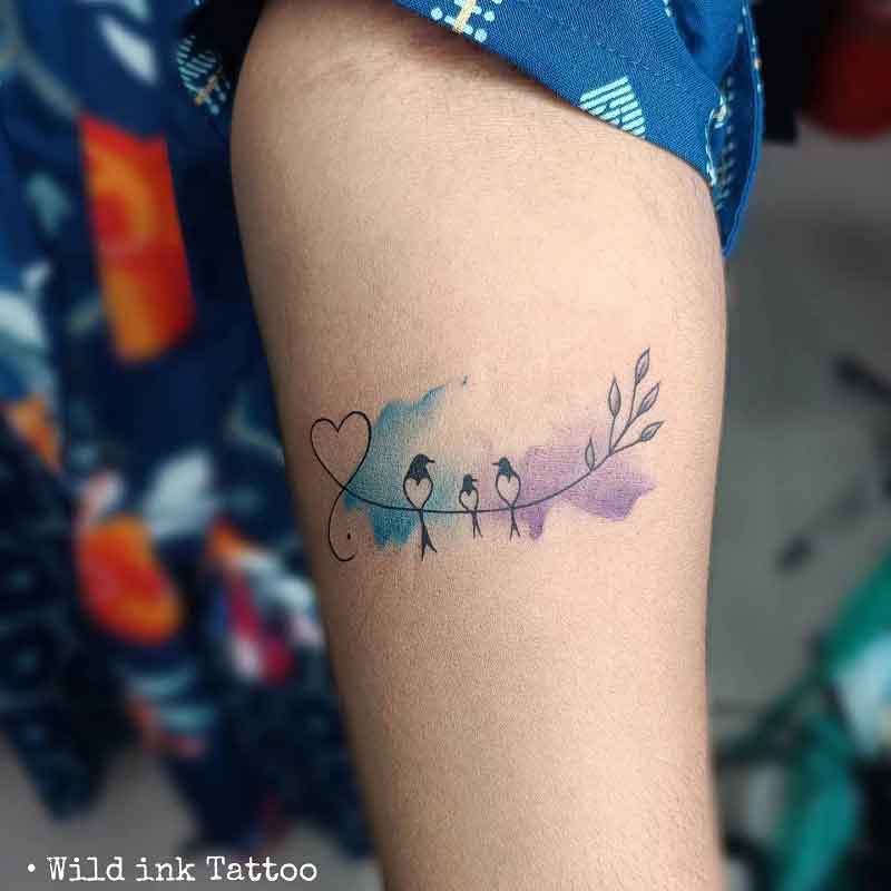 Minimalist Bird Tattoo 1