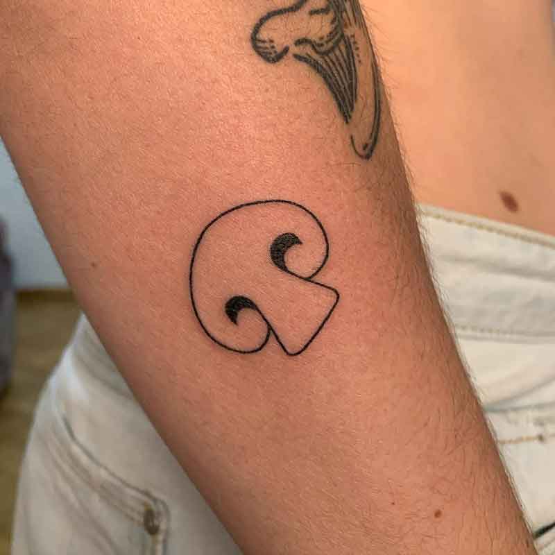 Minimalist Mushroom Tattoo 3