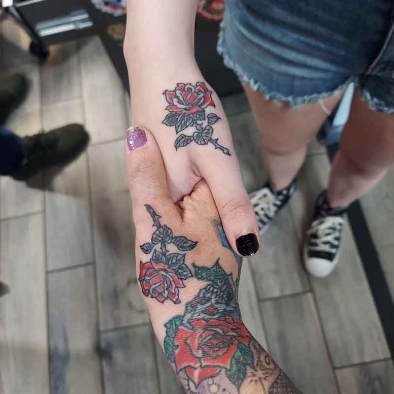 Mother Daughter Flower Tattoos 3