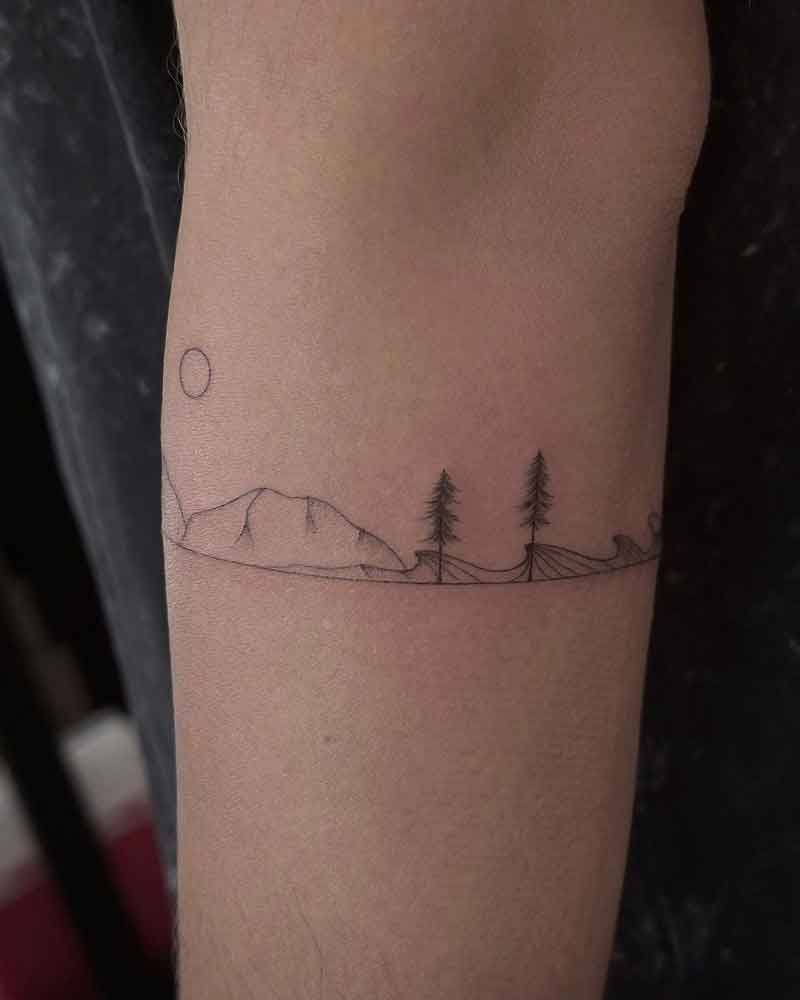 Mountain Ring Tattoo 1
