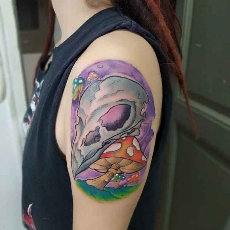 New School Mushroom Tattoo 1