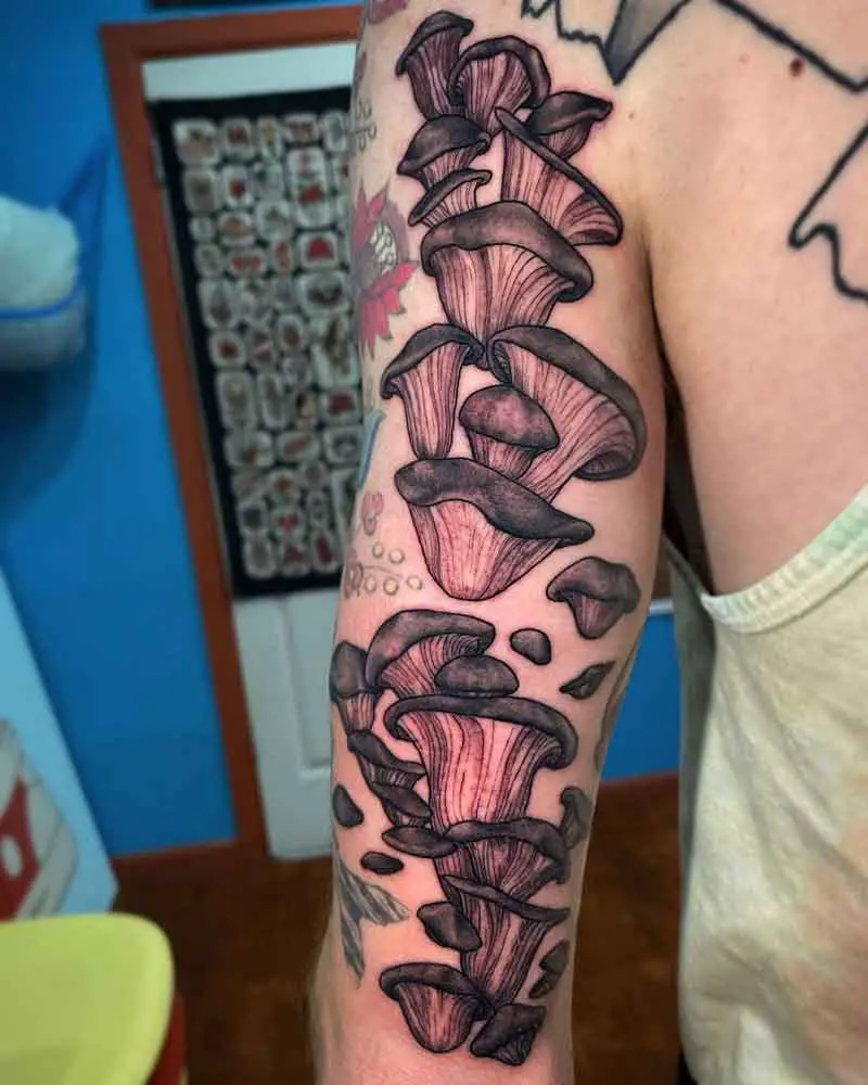 Oyster Mushroom Tattoo 1