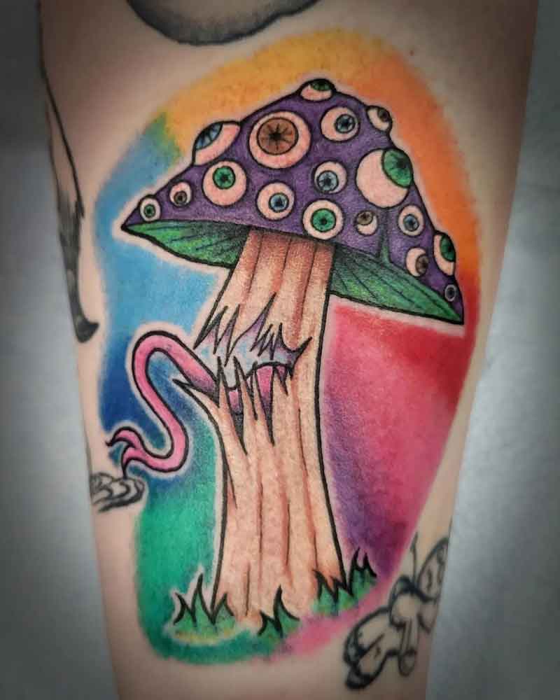 Psychedelic Mushroom Tattoo 1