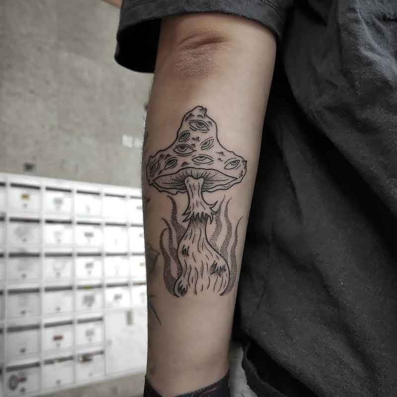 Psychedelic Mushroom Tattoo 2