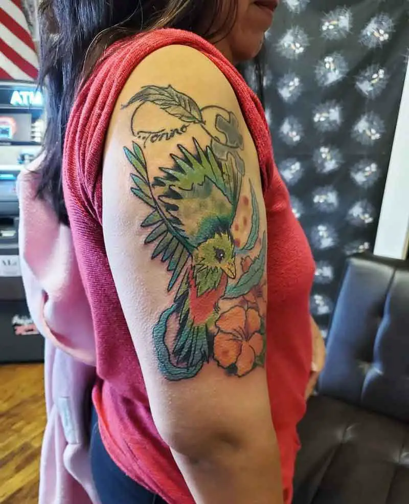 Quetzal Bird Tattoo 1