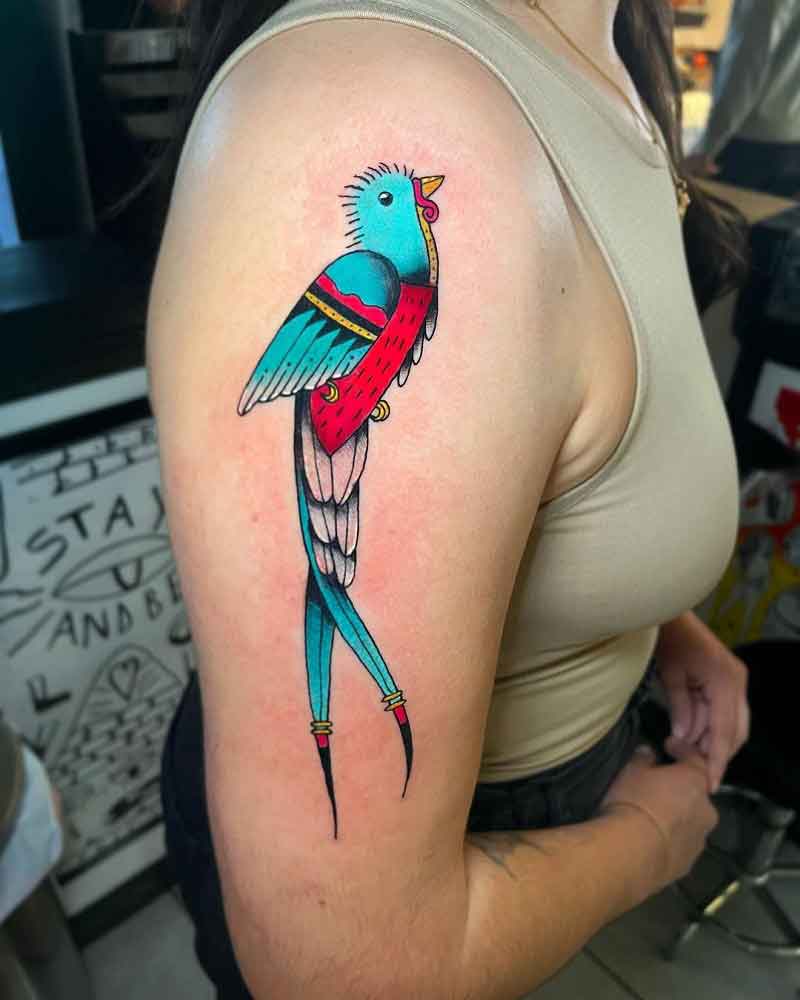 Quetzal Bird Tattoo 2