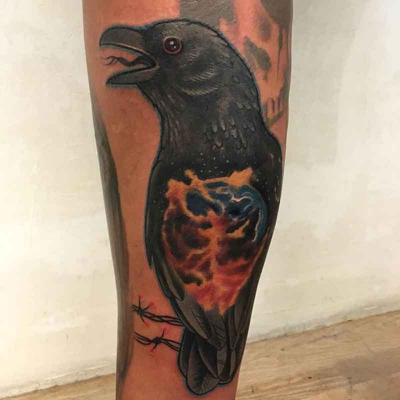 Raven Bird Tattoo 1
