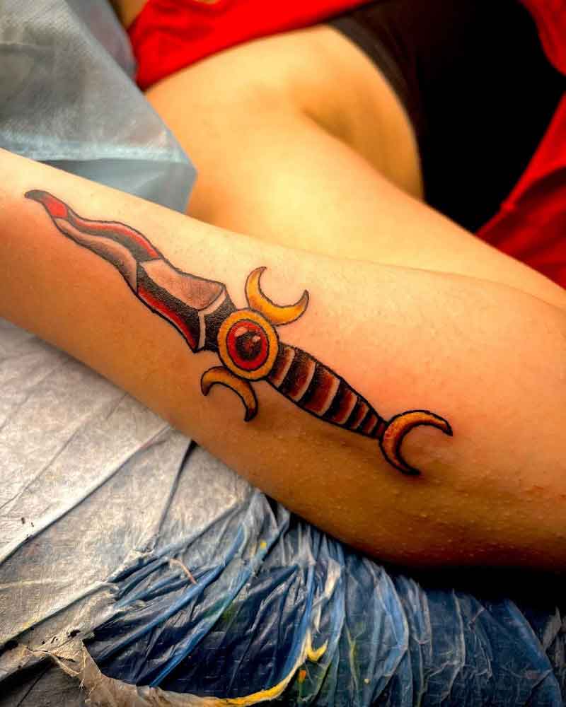 Sacred Dagger Tattoo 3