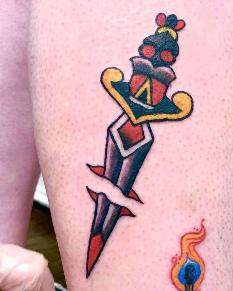 Sailor Jerry Dagger Tattoo 1