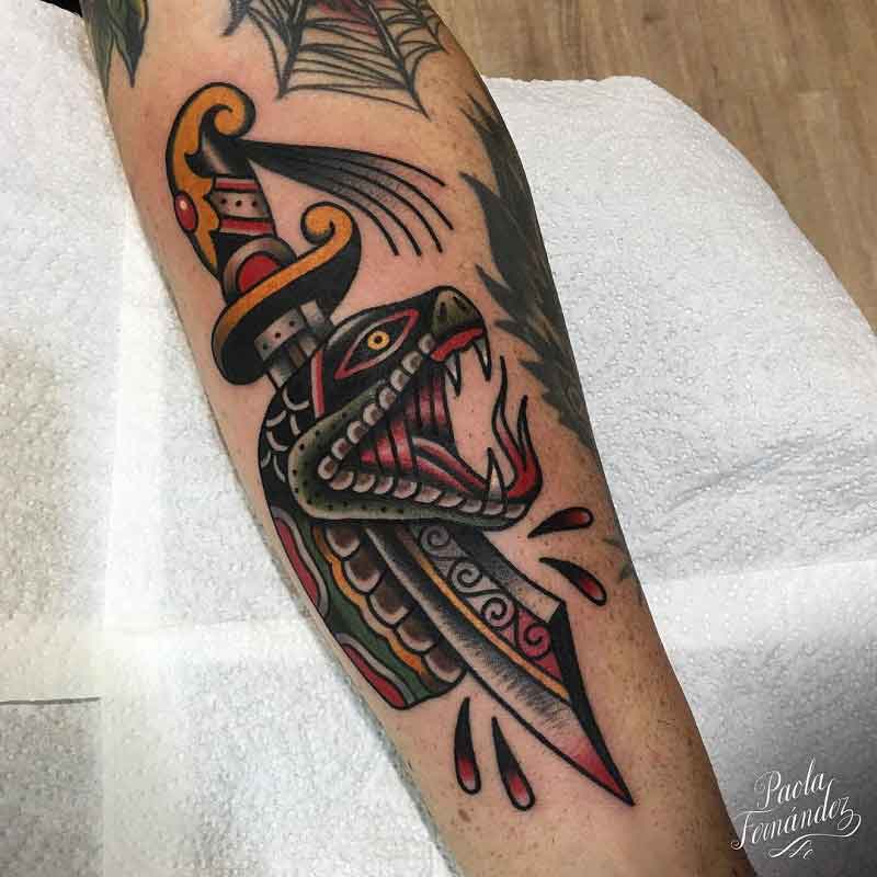 Snake Dagger Tattoo 1