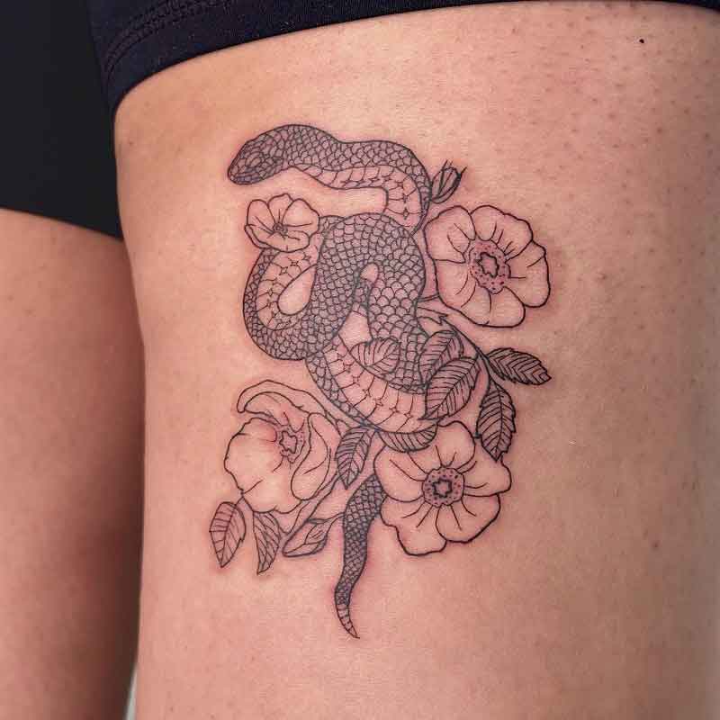 Snake Flash Tattoo 2