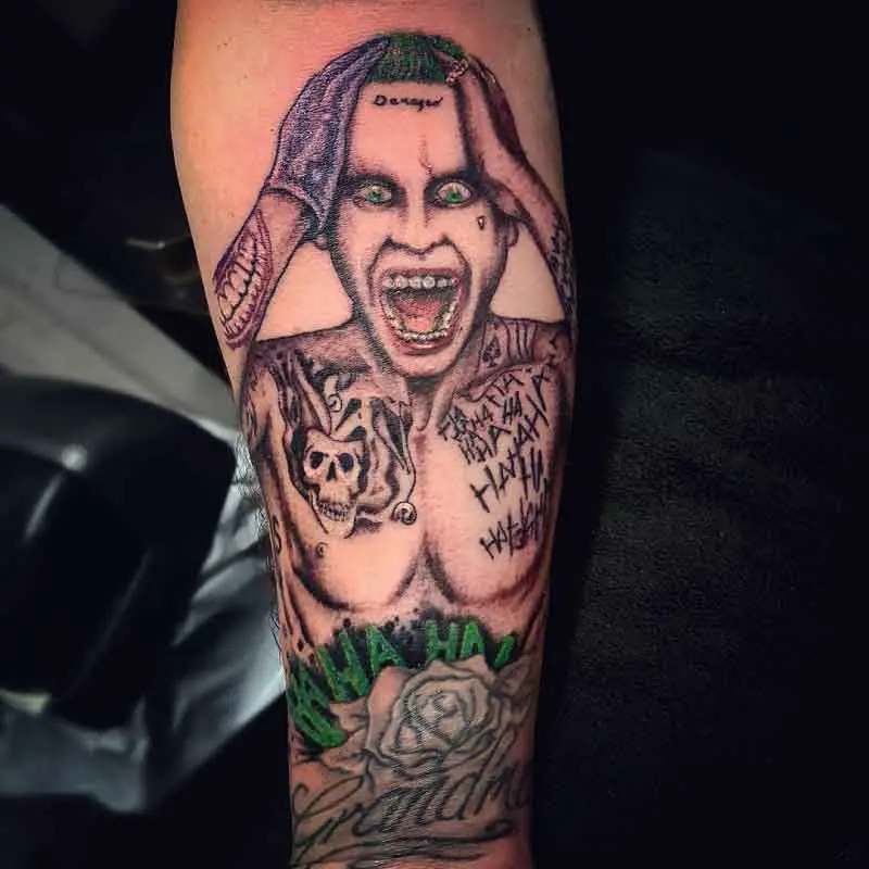 Suicide Squad Joker Tattoo 3