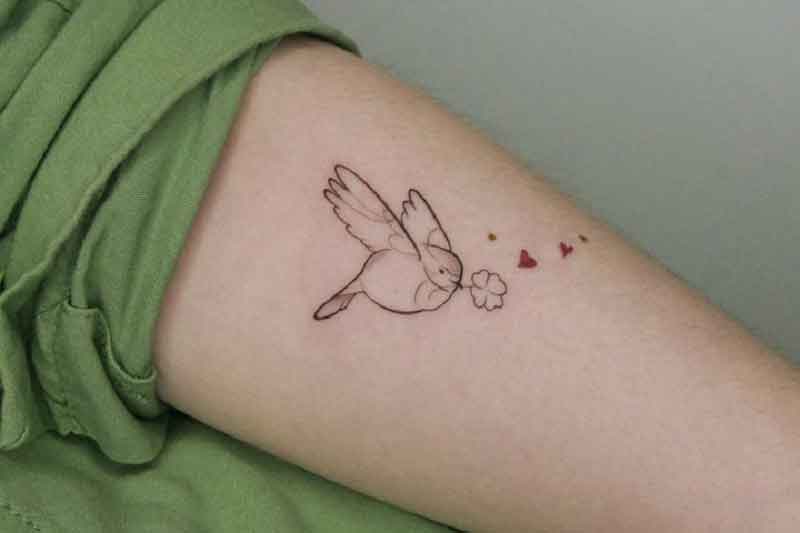 Tiny Bird Tattoo 2