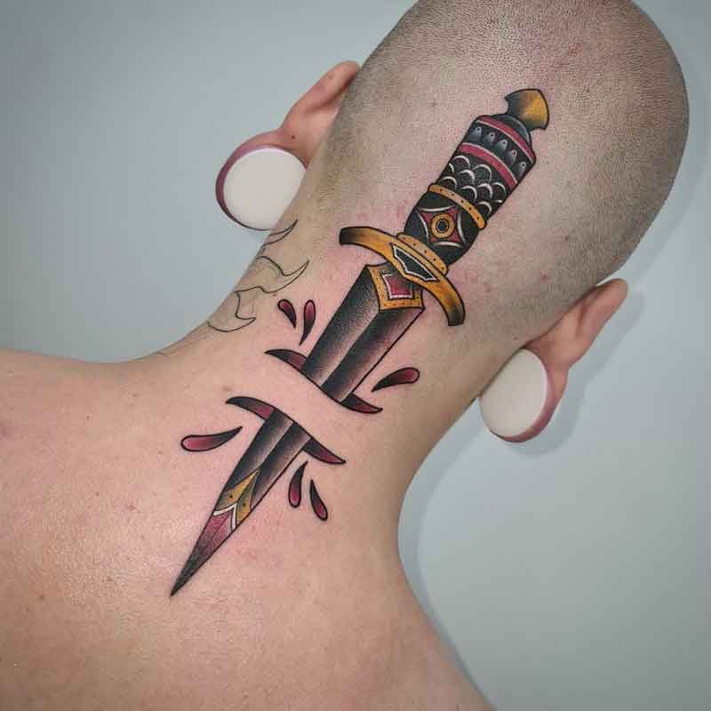 Trad Dagger Tattoo 1