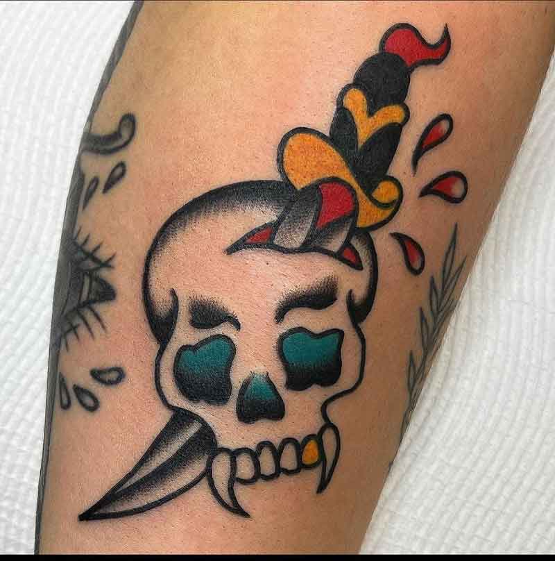 Trad Dagger Tattoo 2