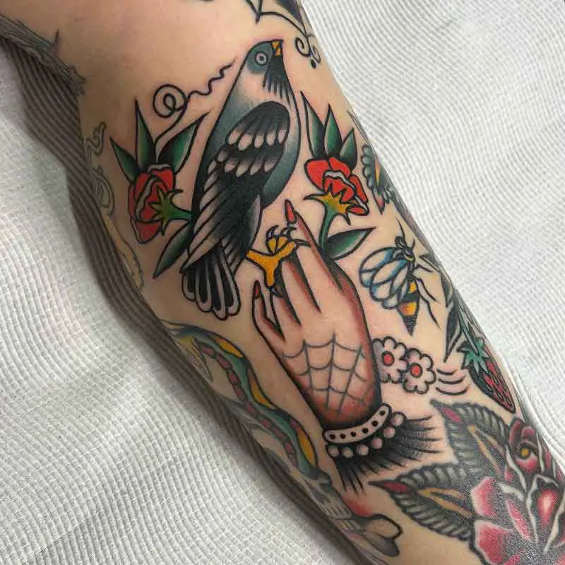 Traditional Bird Tattoo 2