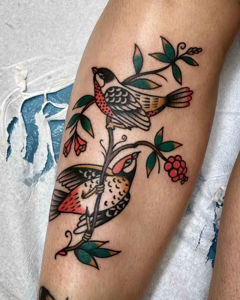 Traditional Bird Tattoo 3