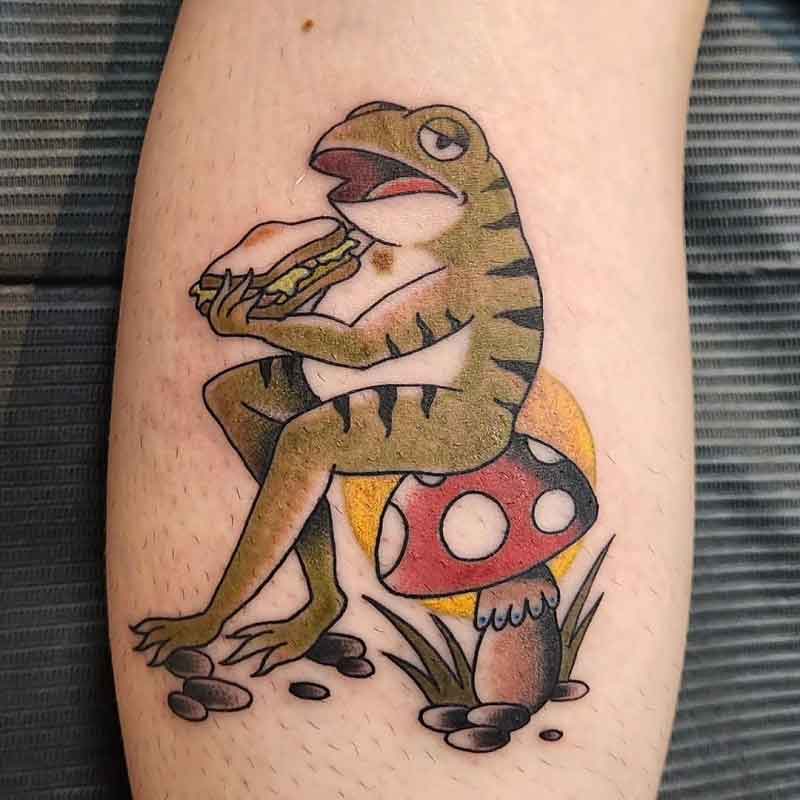 Traditional Mushroom Tattoo 1