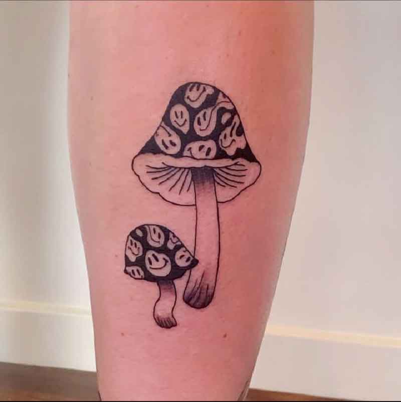 Trippy Mushroom Tattoo 1