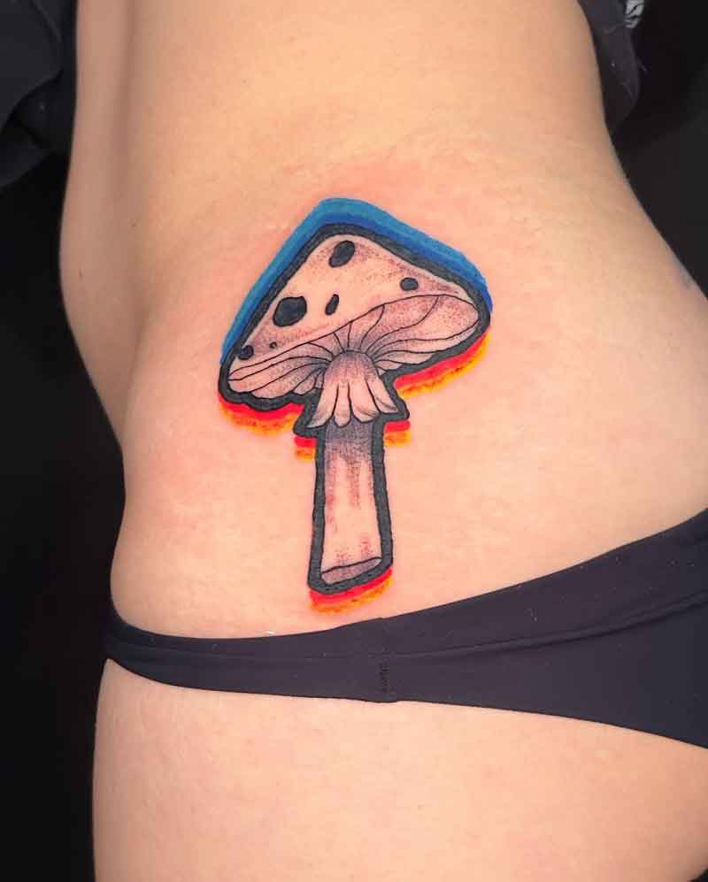 Trippy Mushroom Tattoo 2