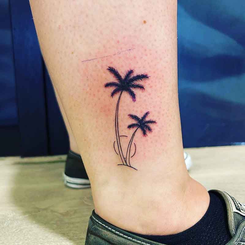 Two Palm Tree Tattoo 3