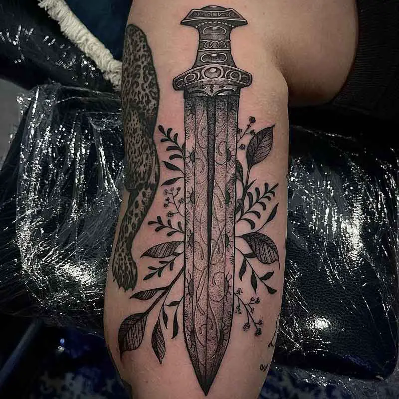 Viking Dagger Tattoo 2