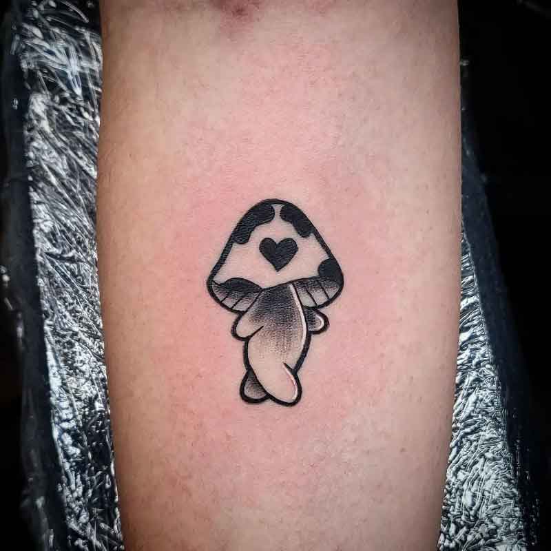 Walking Mushroom Tattoo 1