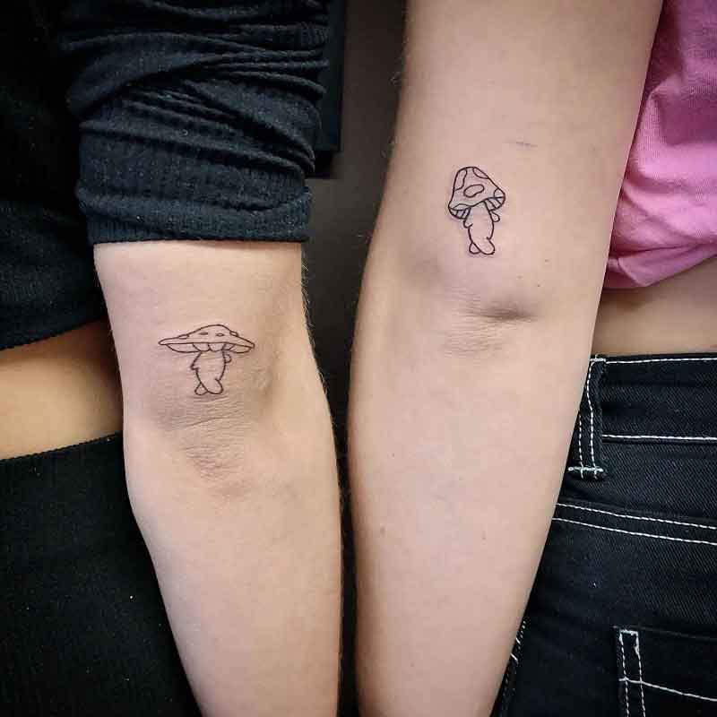 Walking Mushroom Tattoo 2